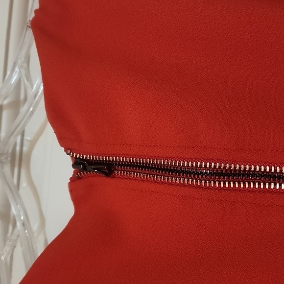 LEIFSDOTTIR BRIGHT CORAL DRESS SZ14 - Picture 5 of 6